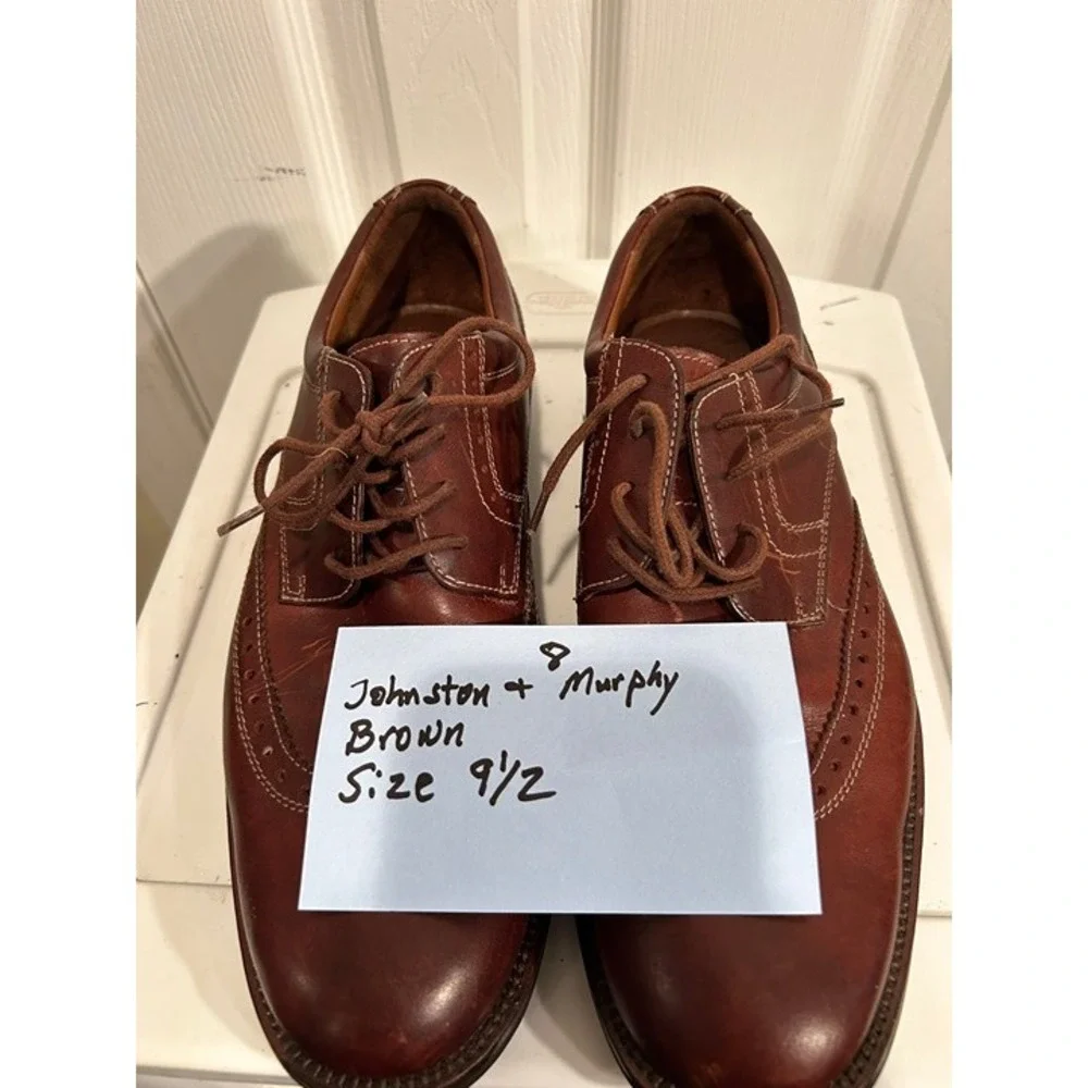 Johnston & Murphy Casual Leather Shoes Men's 11 Brown
